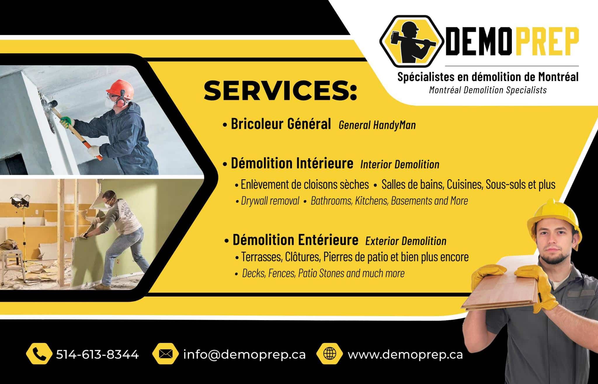 Demolition Services Contractor Montreal | Demo Prep